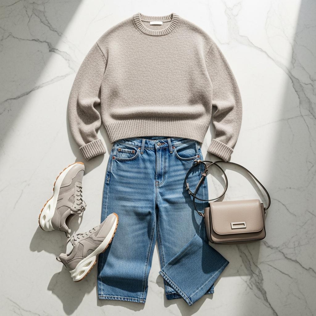 Jeans und Sneaker: Müheloser Chic