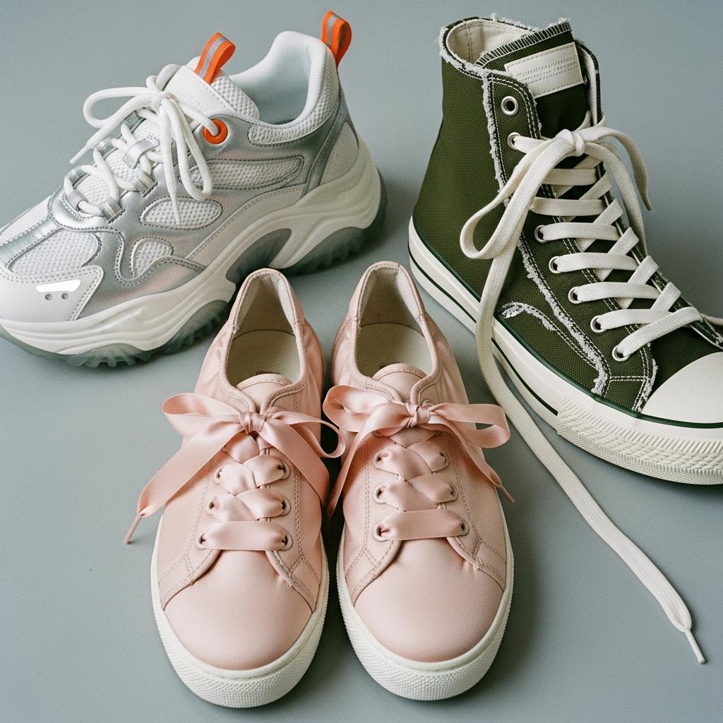 Der Luxus-Sneaker: Wenn Seide auf die Straße trifft.