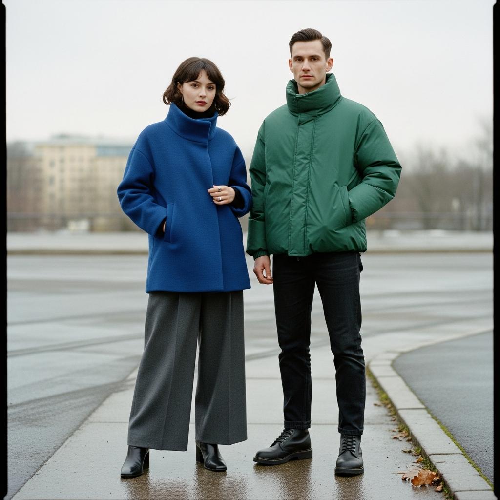 Die Winter-Essenz: Stehkragen-Chic und die Magie der Edelsteinfarben.